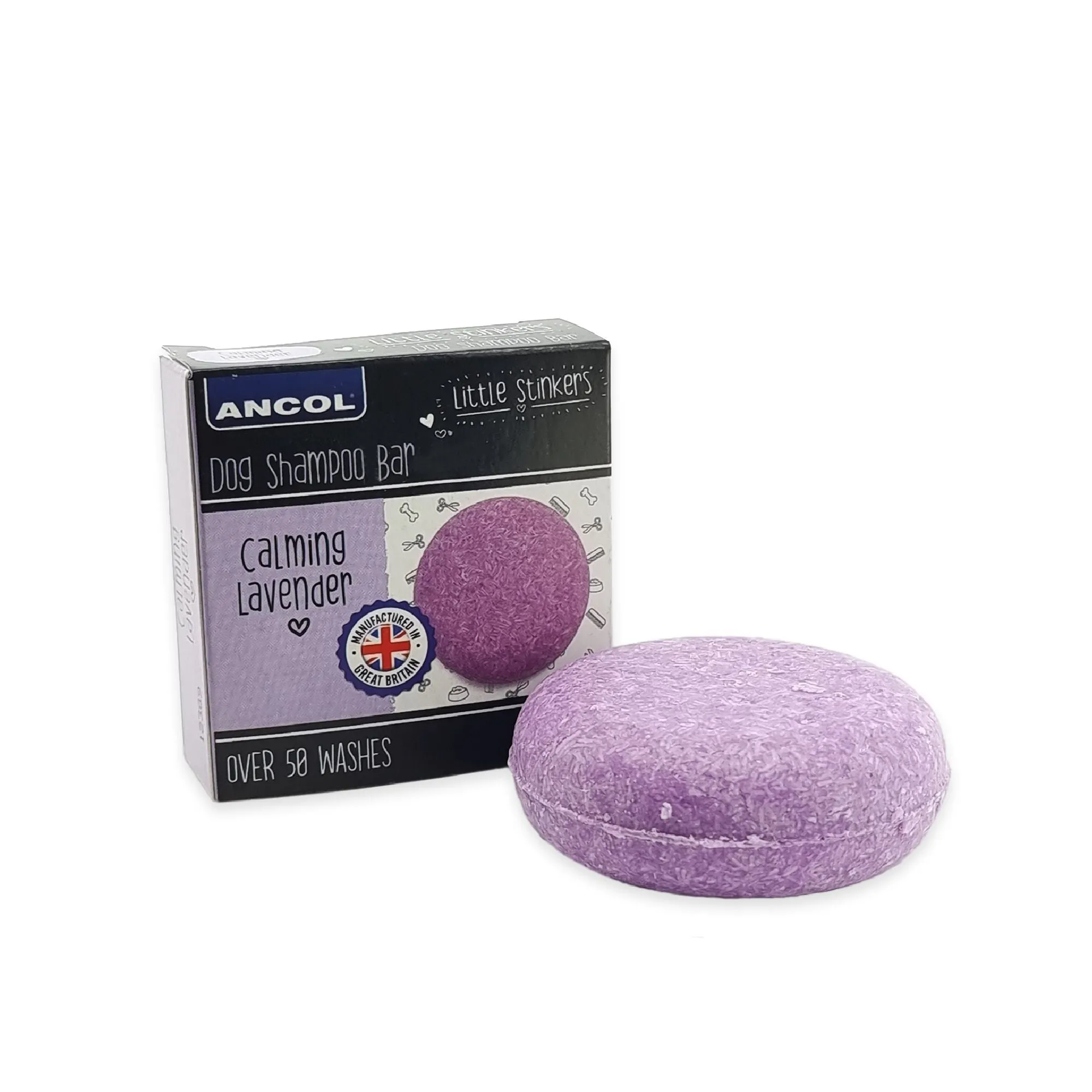 Ancol Little Stinker Shampoo Bar Calming Lavender 6x50g