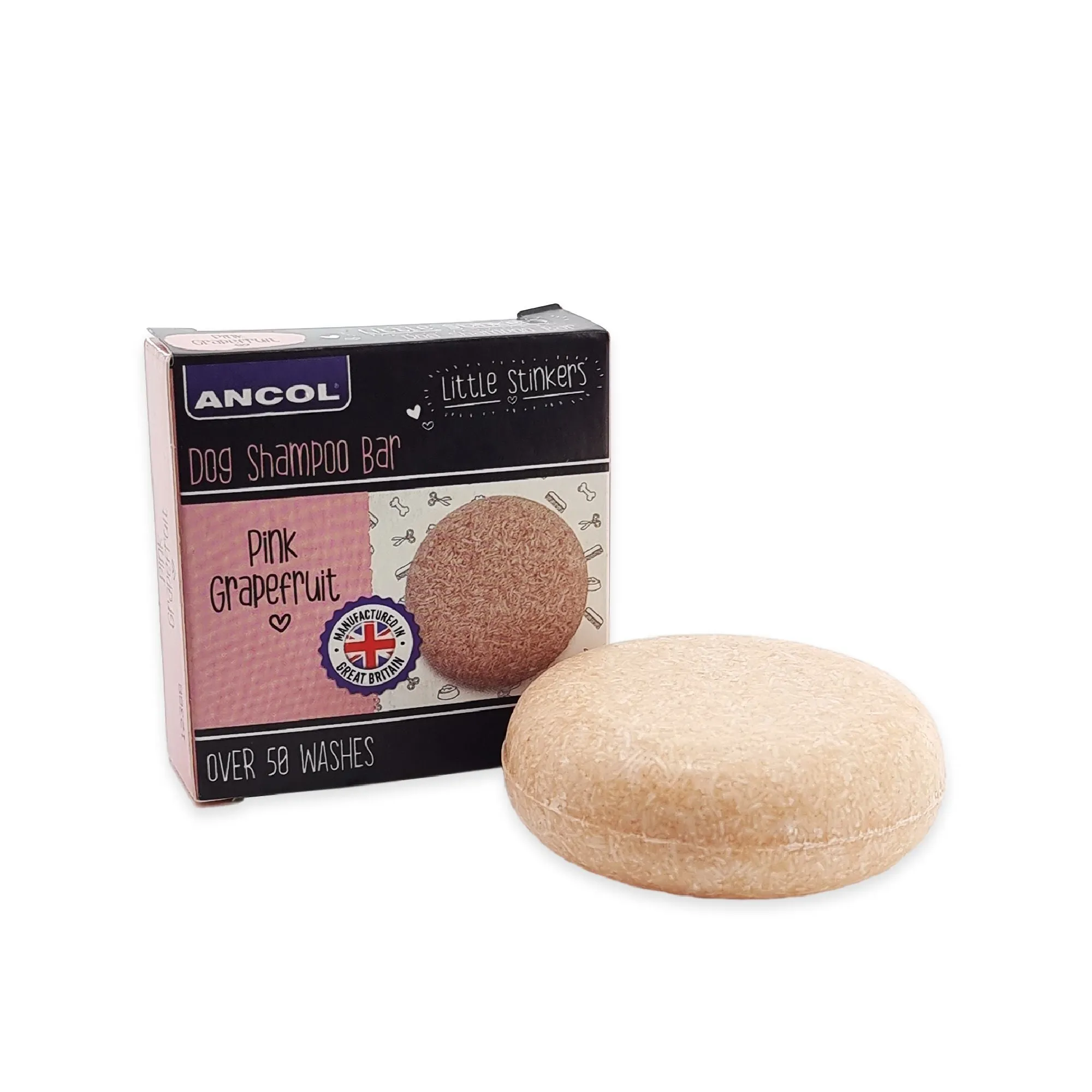 Ancol Little Stinker Shampoo Bar Pink Grapefruit 6x50g