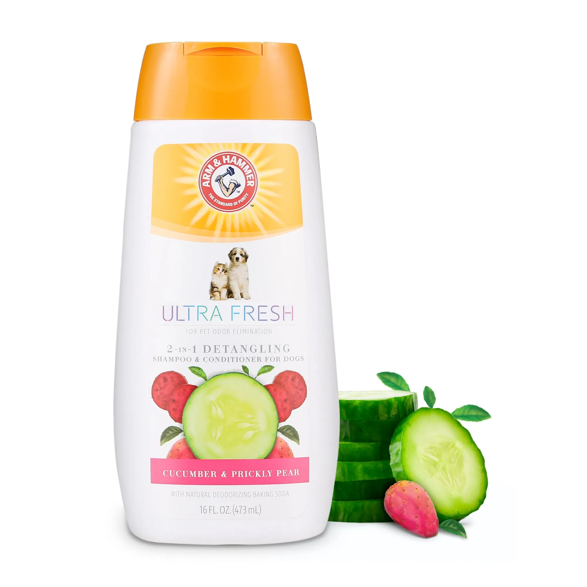 Arm and Hammer Ultra Fresh 2-in-1 Detangling Shampoo & Conditioner with Coconut Oil & Silk Protein