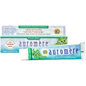 Auromère Ayurvedic Herbal Toothpaste, fresh mint flavour