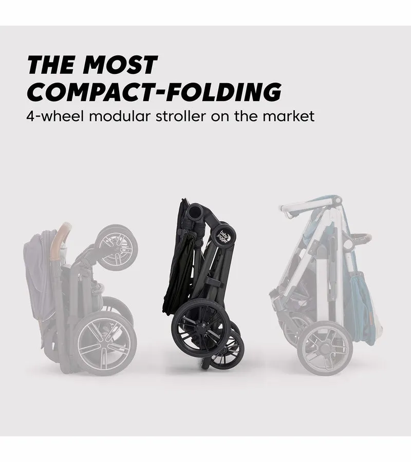 Baby Jogger City Sights Stroller   Pram   Accessory Bundle - Frosted Ivory / Rich Black