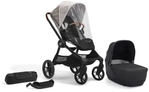 Baby Jogger City Sights Stroller   Pram   Accessory Bundle - Frosted Ivory / Rich Black