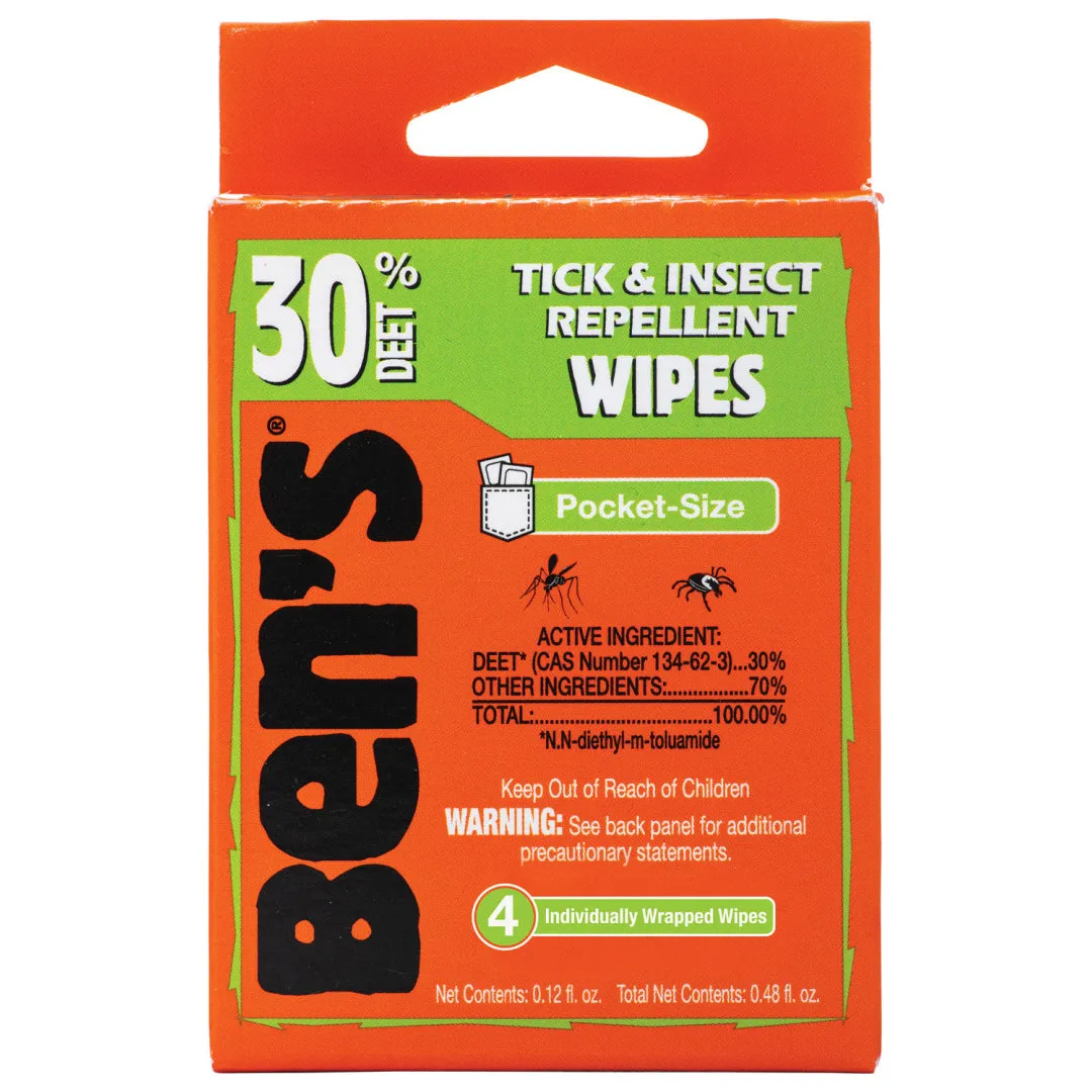 Ben's 30 Wipes Travel Pack