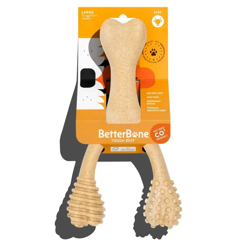 BetterBone TOUGH All Natural, Eco, Safe on teeth Chew Toy