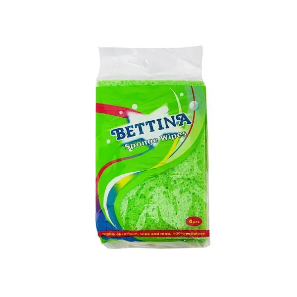 Bettina Cellulose Sponge Wipes 4 Pack