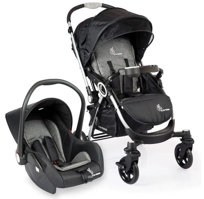 Chocolate Ride Travel System Easy To Fold, Reversible Handle, Easy Attachment Of Infant Car Seat