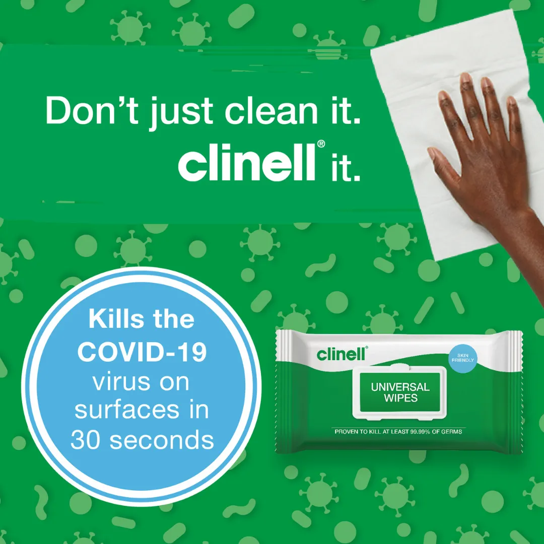 Clinell Universal Surface Disinfecting Wipes