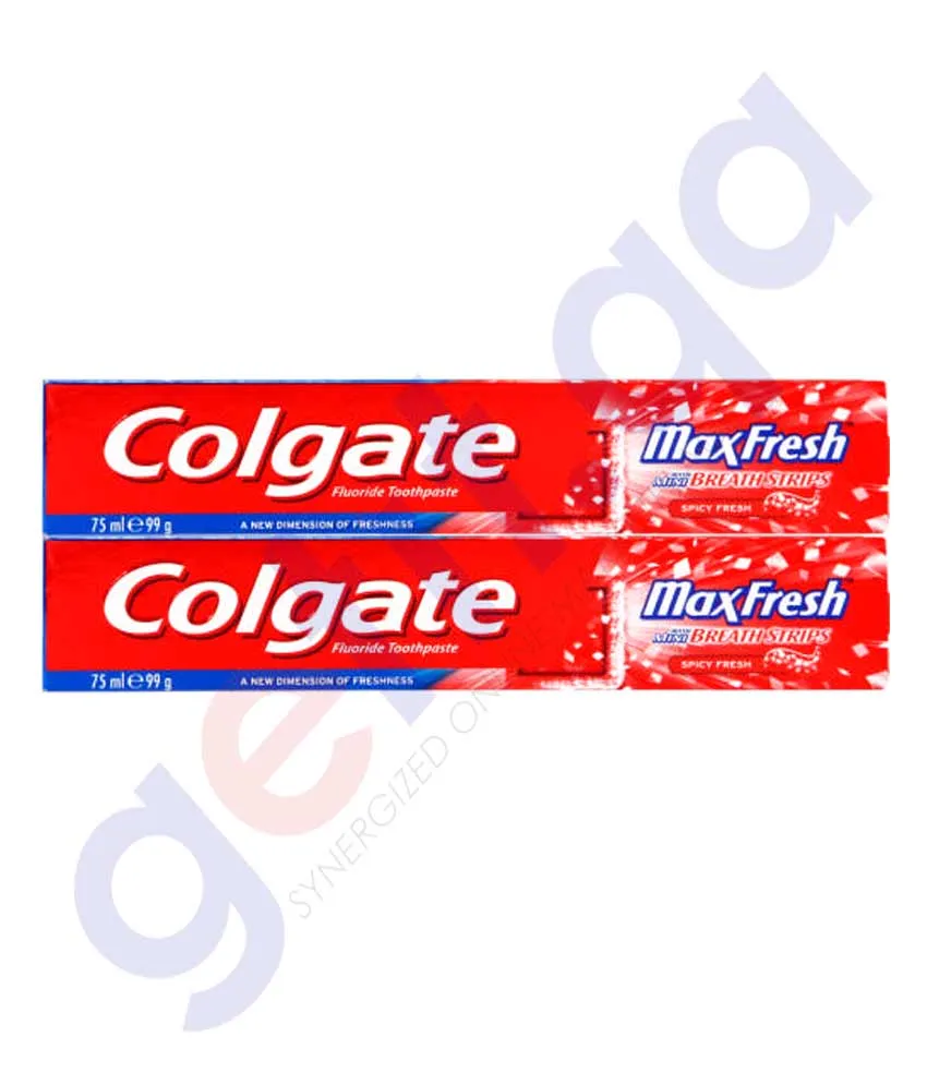 COLGATE MAX FRESH SPICY 2X75ML SPECIAL OFFER