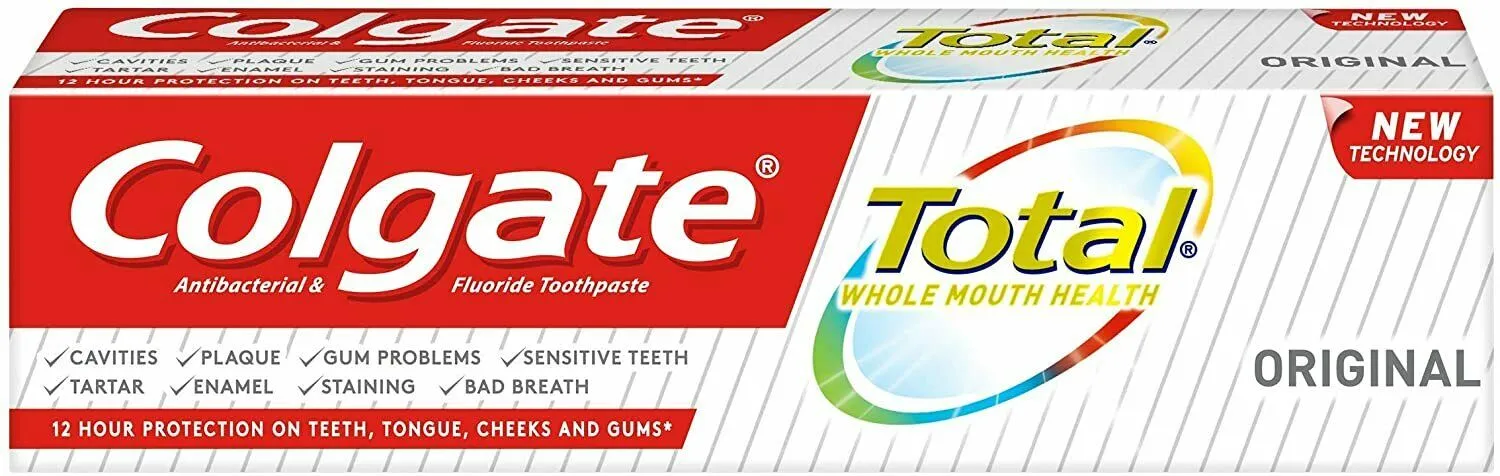 Colgate Toothpaste Total Original Care, 6 x 125ml