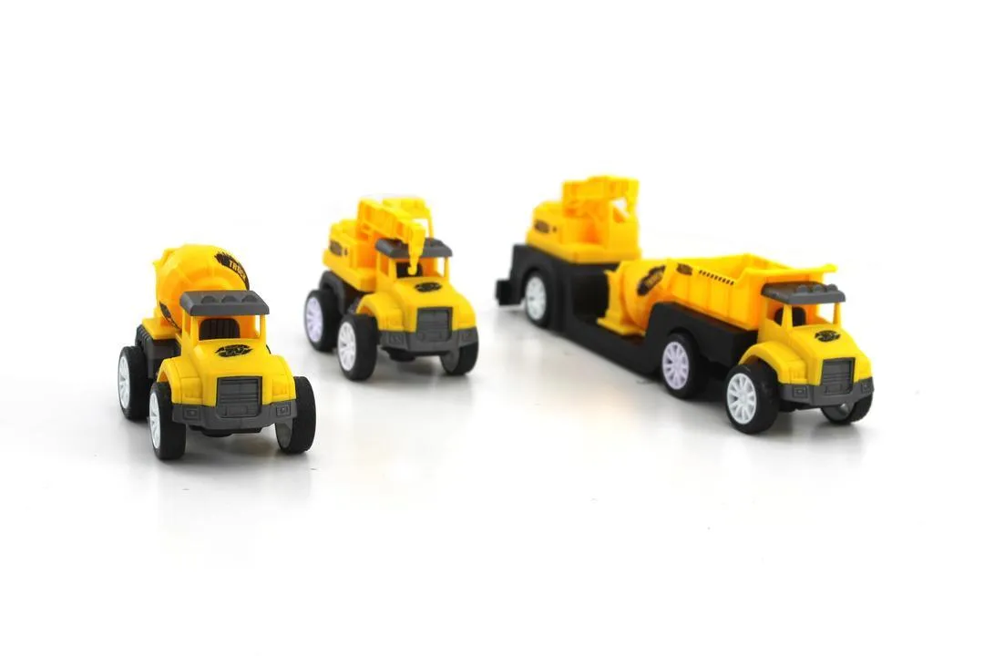 Construction Vehicles Toy Building Kit Educational Puzzle Toys for Kids 4pcs Set