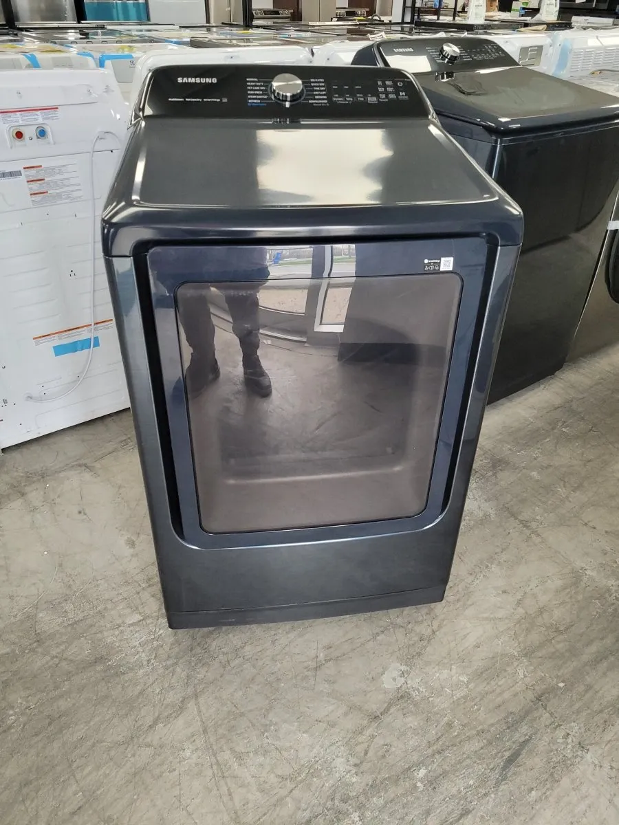 DVE54CG7155D - Dryers - Samsung - Electric - Brushed Navy - Open Box