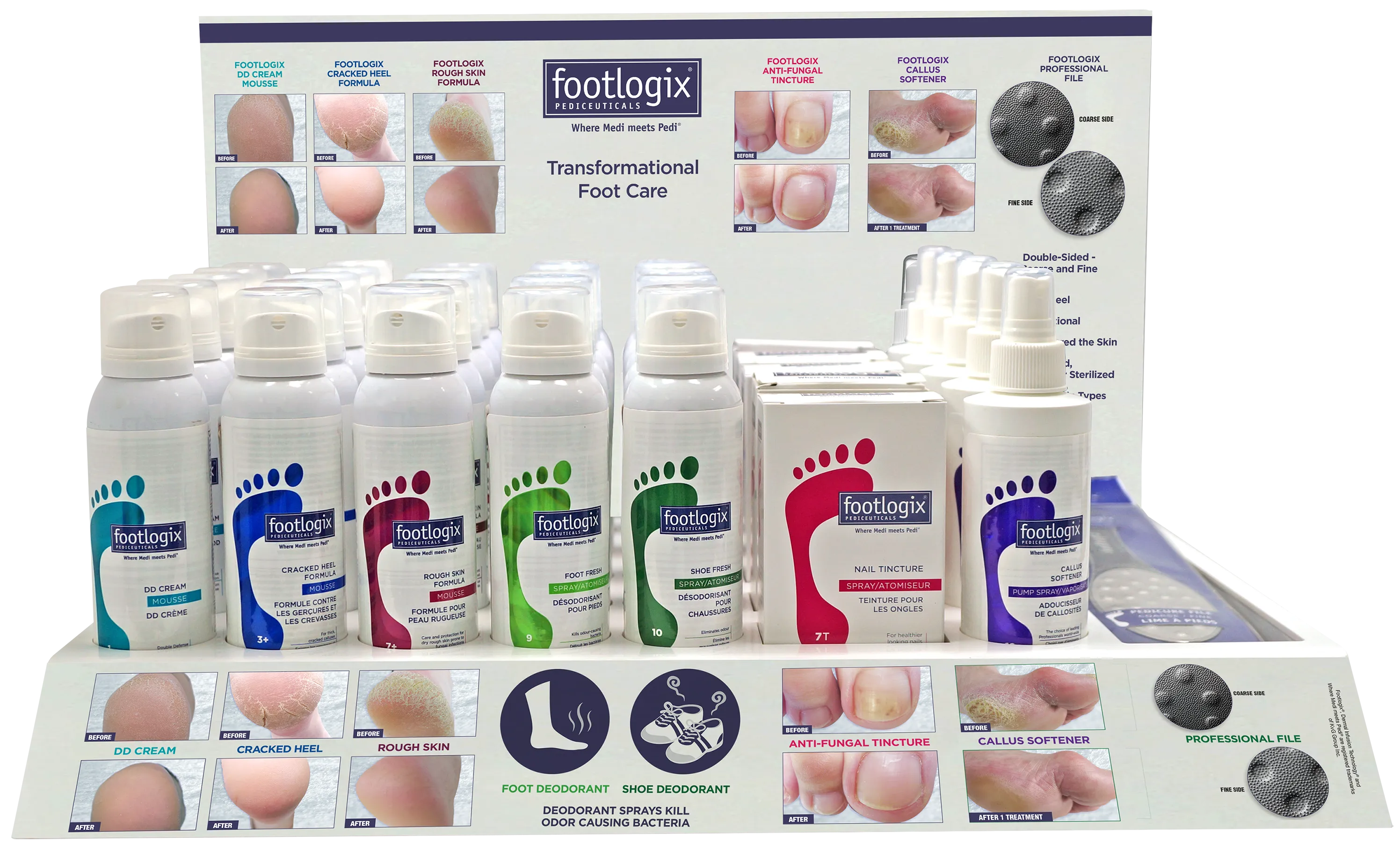 Footlogix Retail BestSellers PrePack with Counter Display, 40 Piece