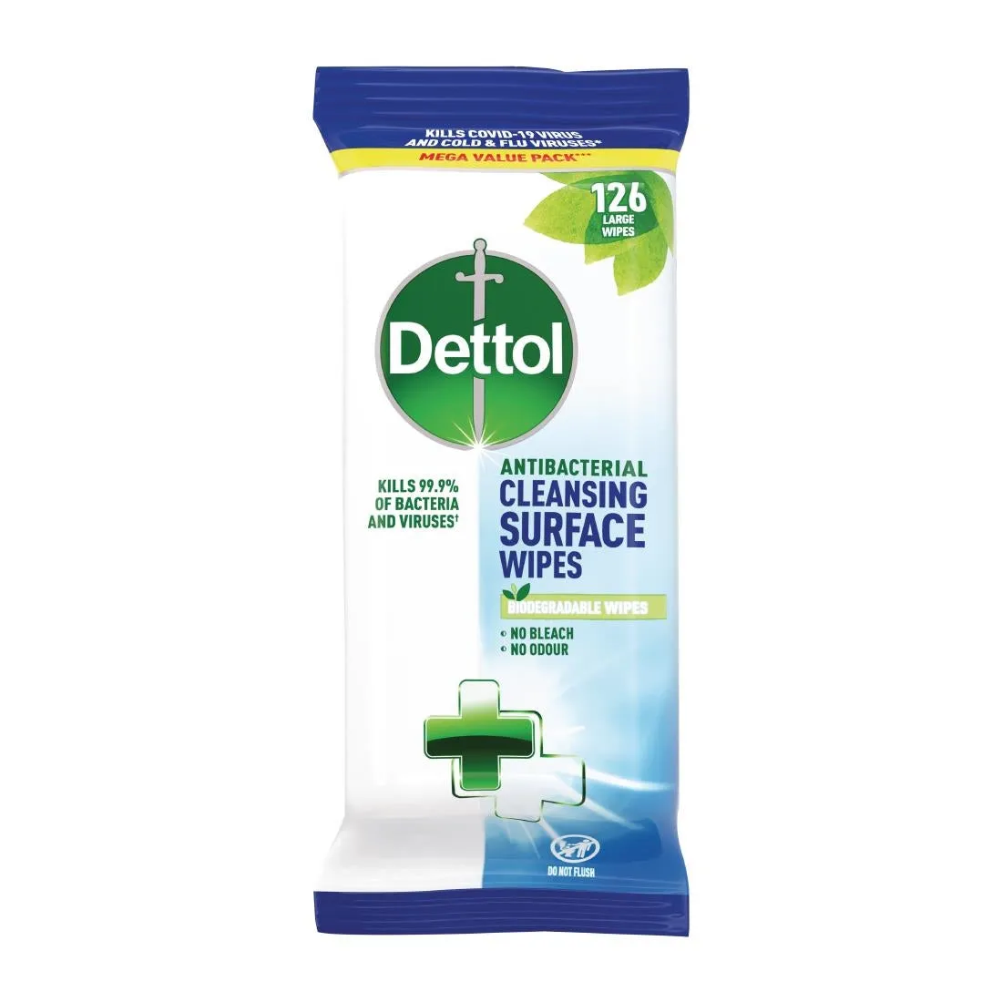 FT011 Dettol Antibacterial Surface Cleaning Wipes (Pack of 126)