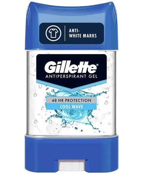 Gillette Cool Wave 48HR Antiperspirant Clear Gel