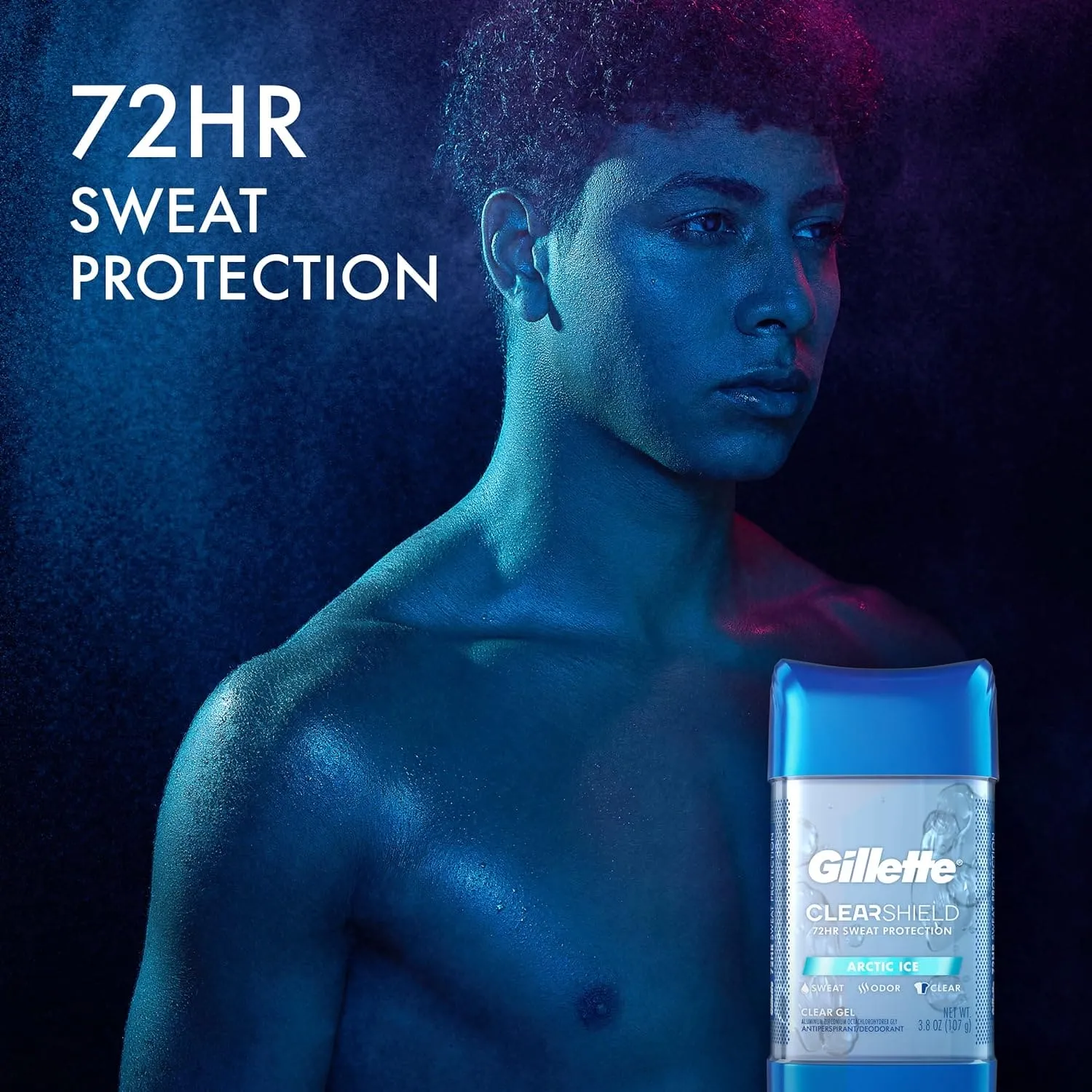 Gillette Deodorant Gel For Men Artic Ice 3.8Oz - 04740030730