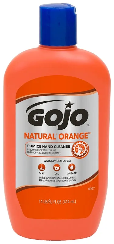 Gojo 0957-12 Hand Cleaner, Liquid, Citrus, 14 oz, Squeeze Bottle :EA: QUANTITY: 12