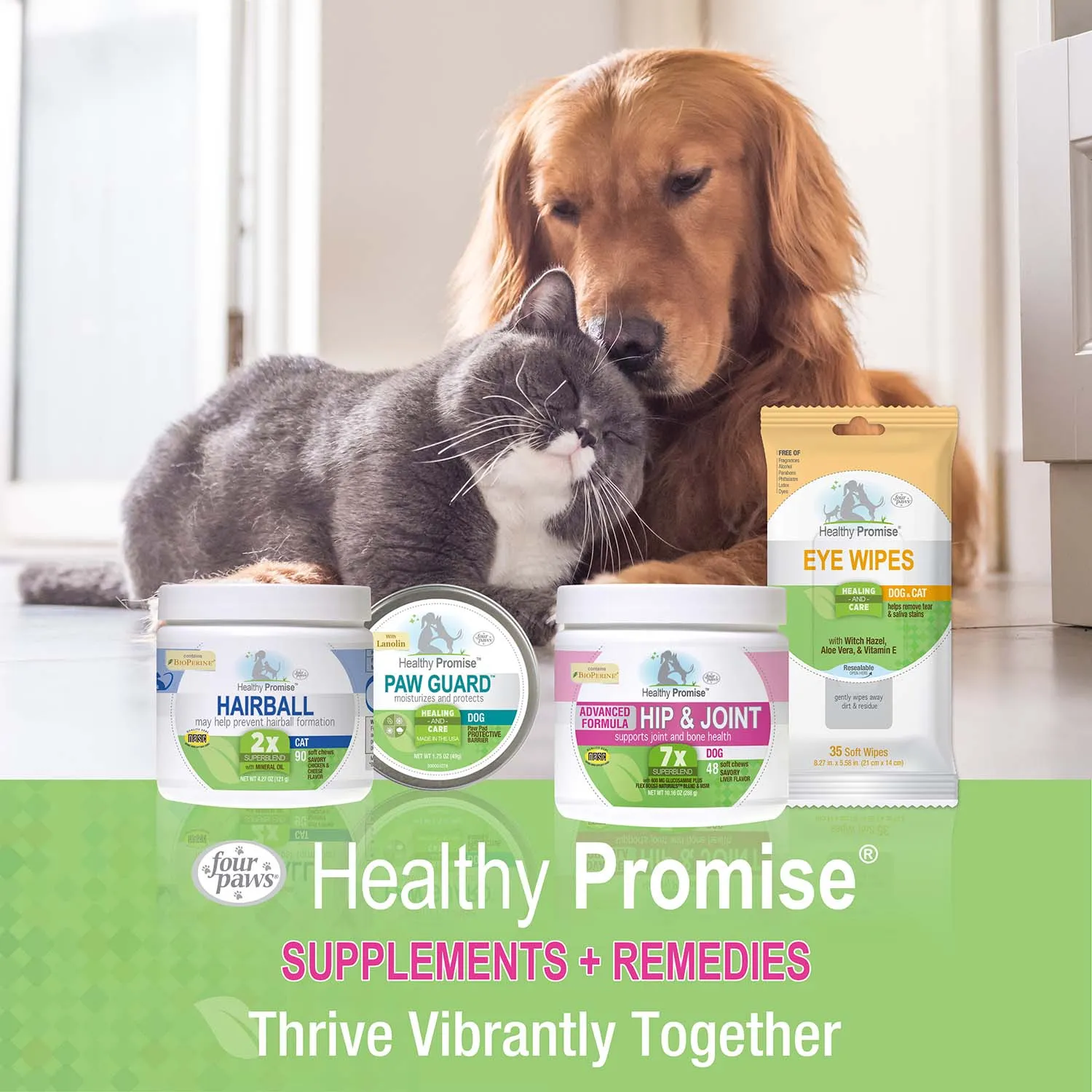 Healthy Promise Cat & Dog Eye Wipes, 35 ct