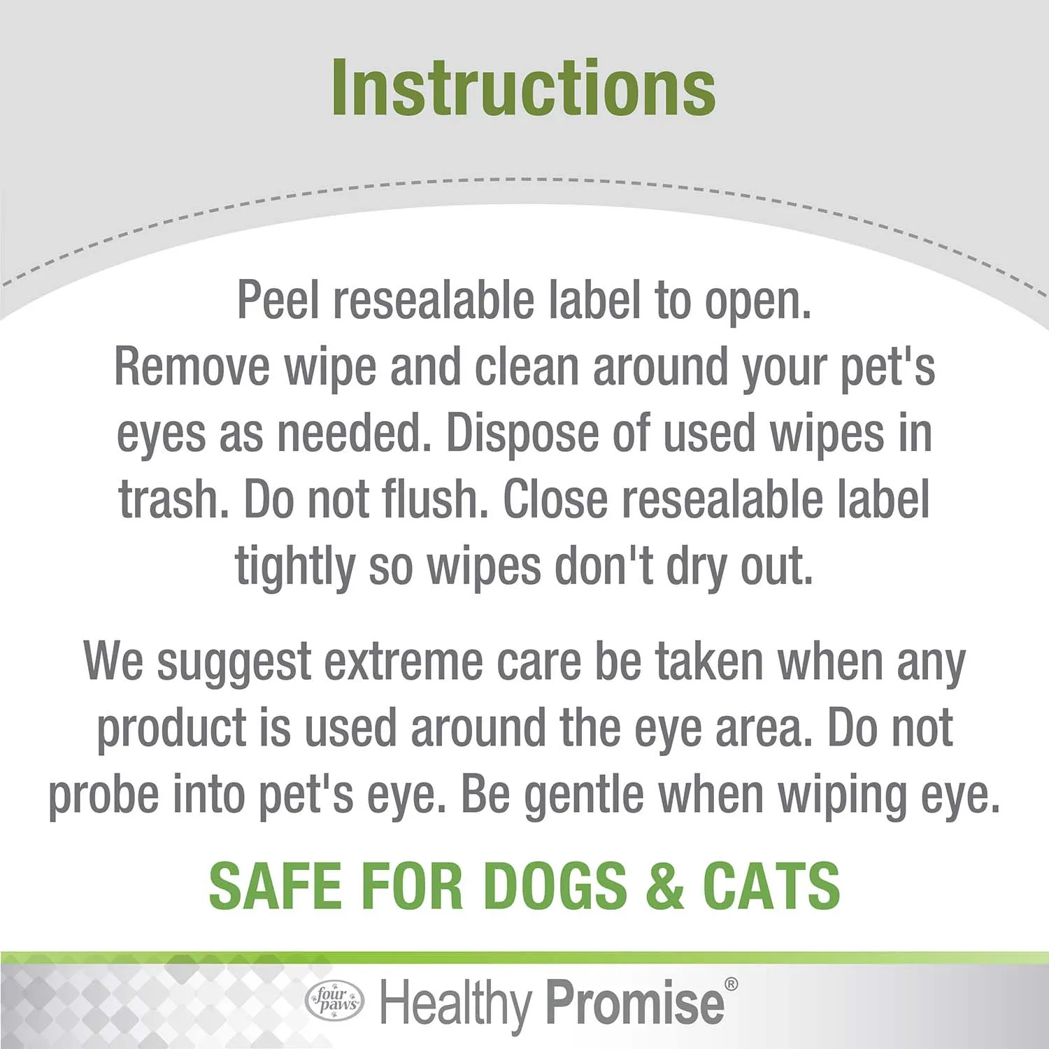 Healthy Promise Cat & Dog Eye Wipes, 35 ct