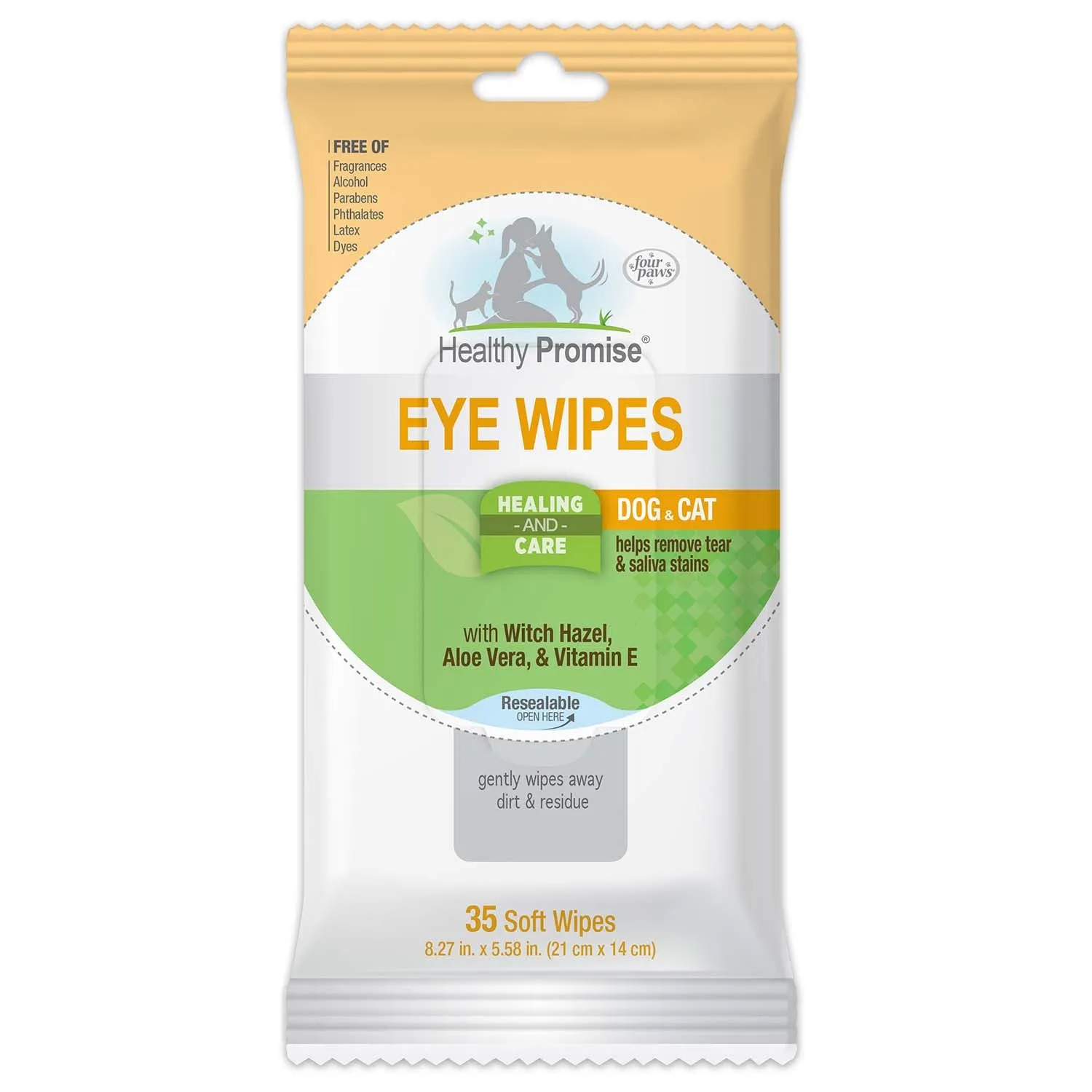 Healthy Promise Cat & Dog Eye Wipes, 35 ct