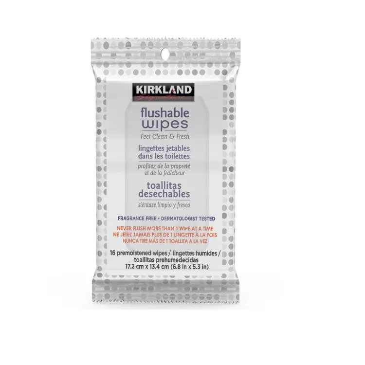 Kirkland Signature Moist Flushable Wipes, 632 Count