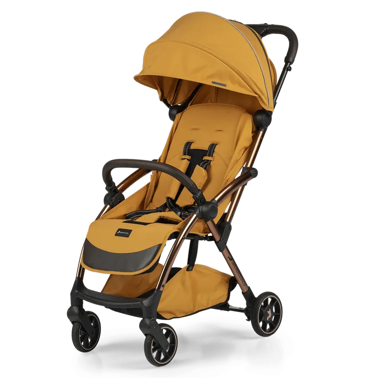 Leclerc baby Influencer Air Stroller - Golden Mustard with Golden Mustard Diaper Bag