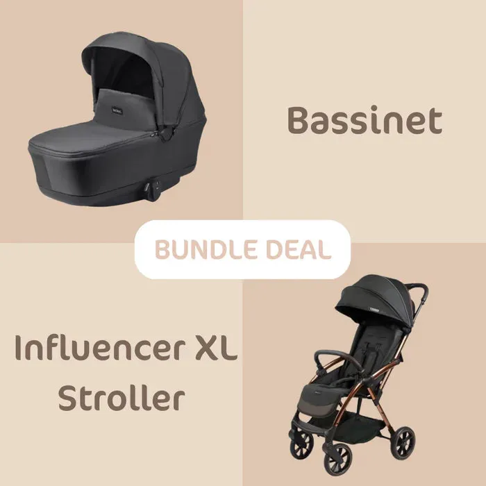 Leclercbaby Bundle MF Plus Black (Stroller   Bassinet)