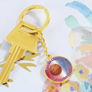 Let's Go Clippers Keychain