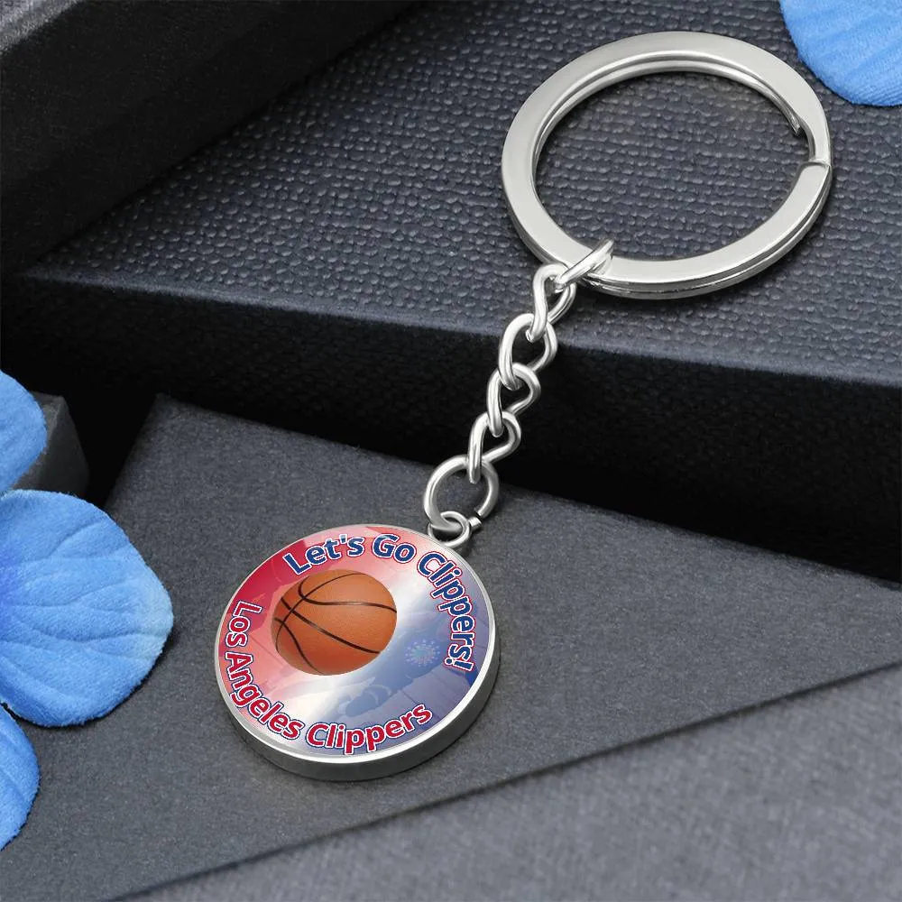 Let's Go Clippers Keychain