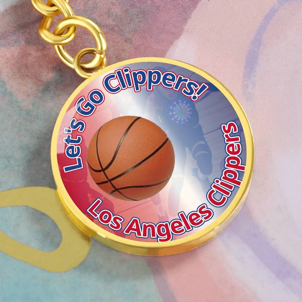 Let's Go Clippers Keychain