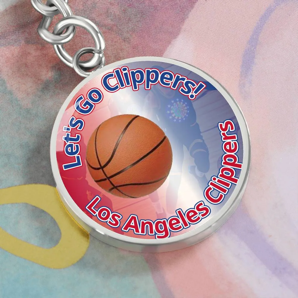 Let's Go Clippers Keychain