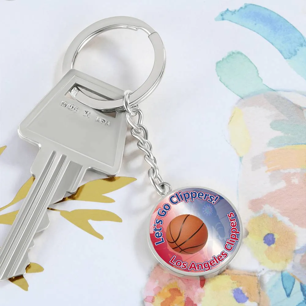 Let's Go Clippers Keychain