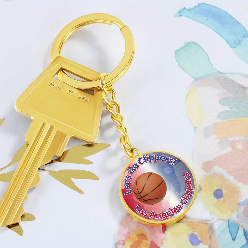 Let's Go Clippers Keychain