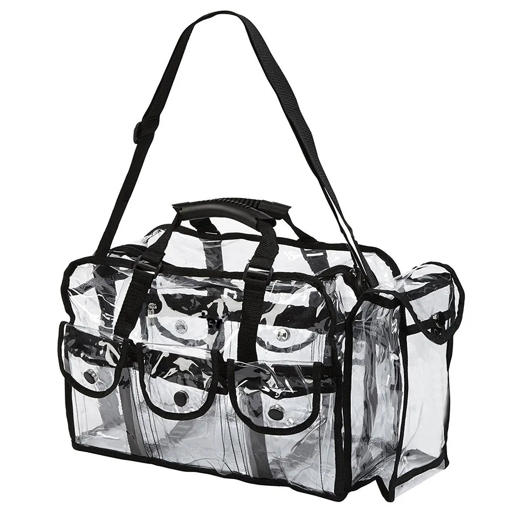 Men’s Women’s Large Transparent Makeup Organizer Bag Makeup Artists Travel Bag