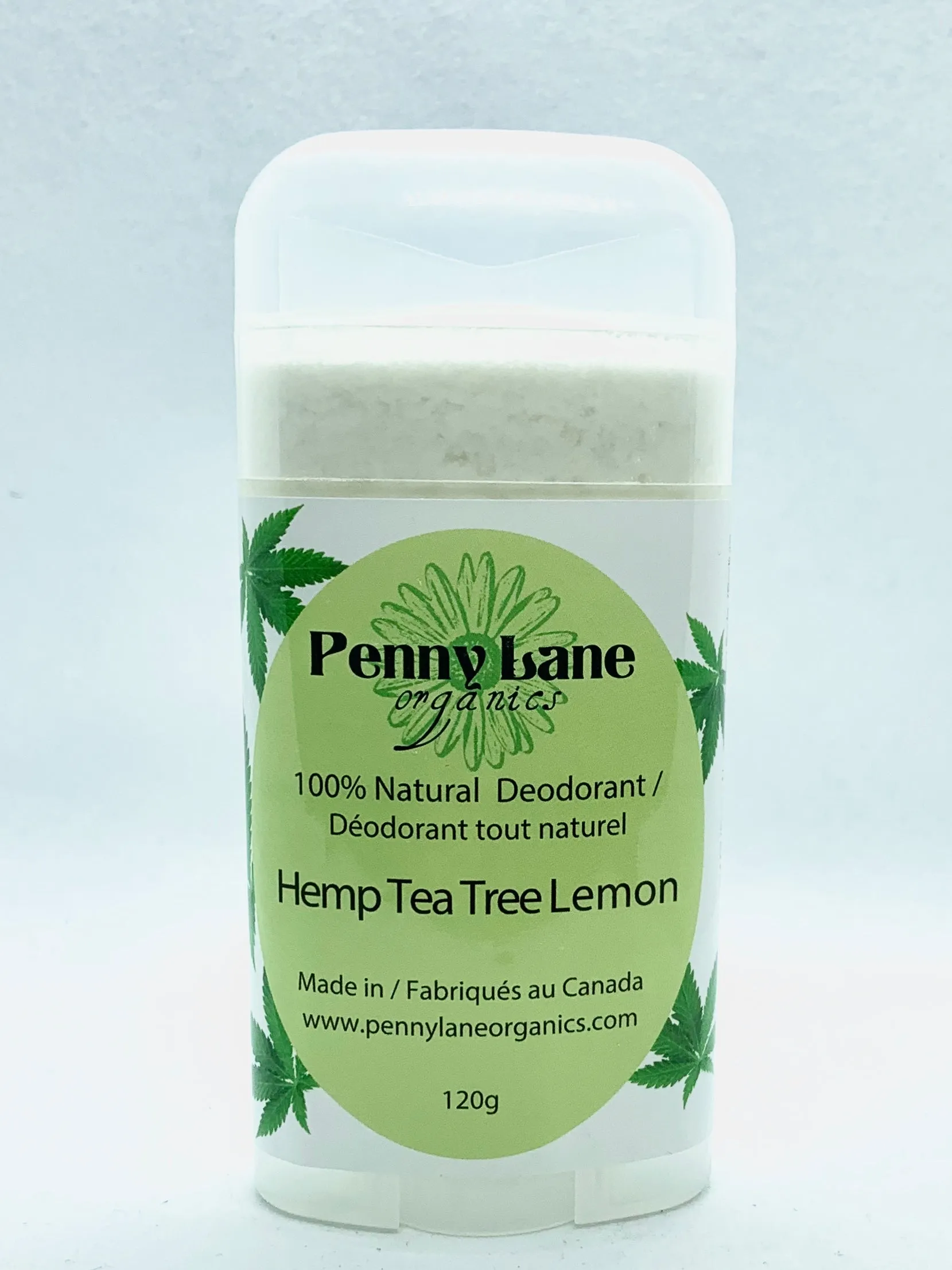 Natural Deodorant Hemp Based Tea Tree Lemon (VEGAN)