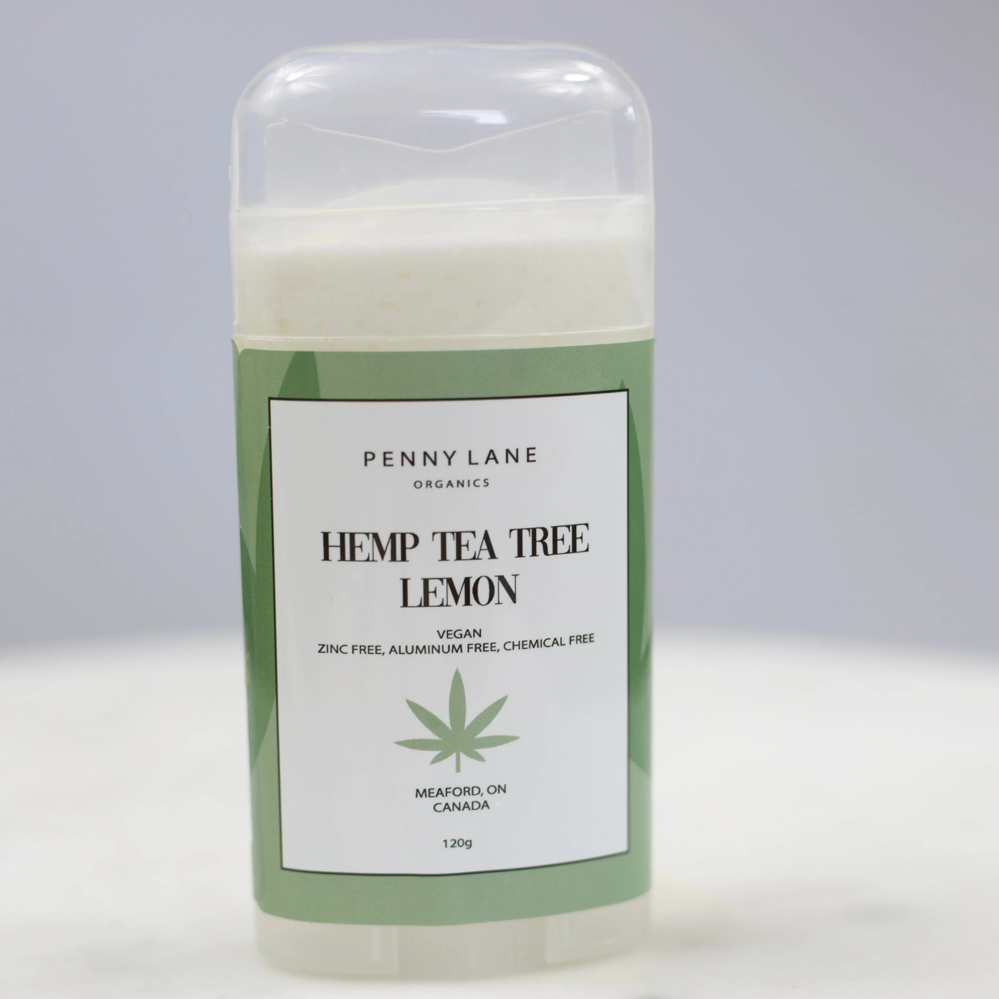 Natural Deodorant Hemp Based Tea Tree Lemon (VEGAN)