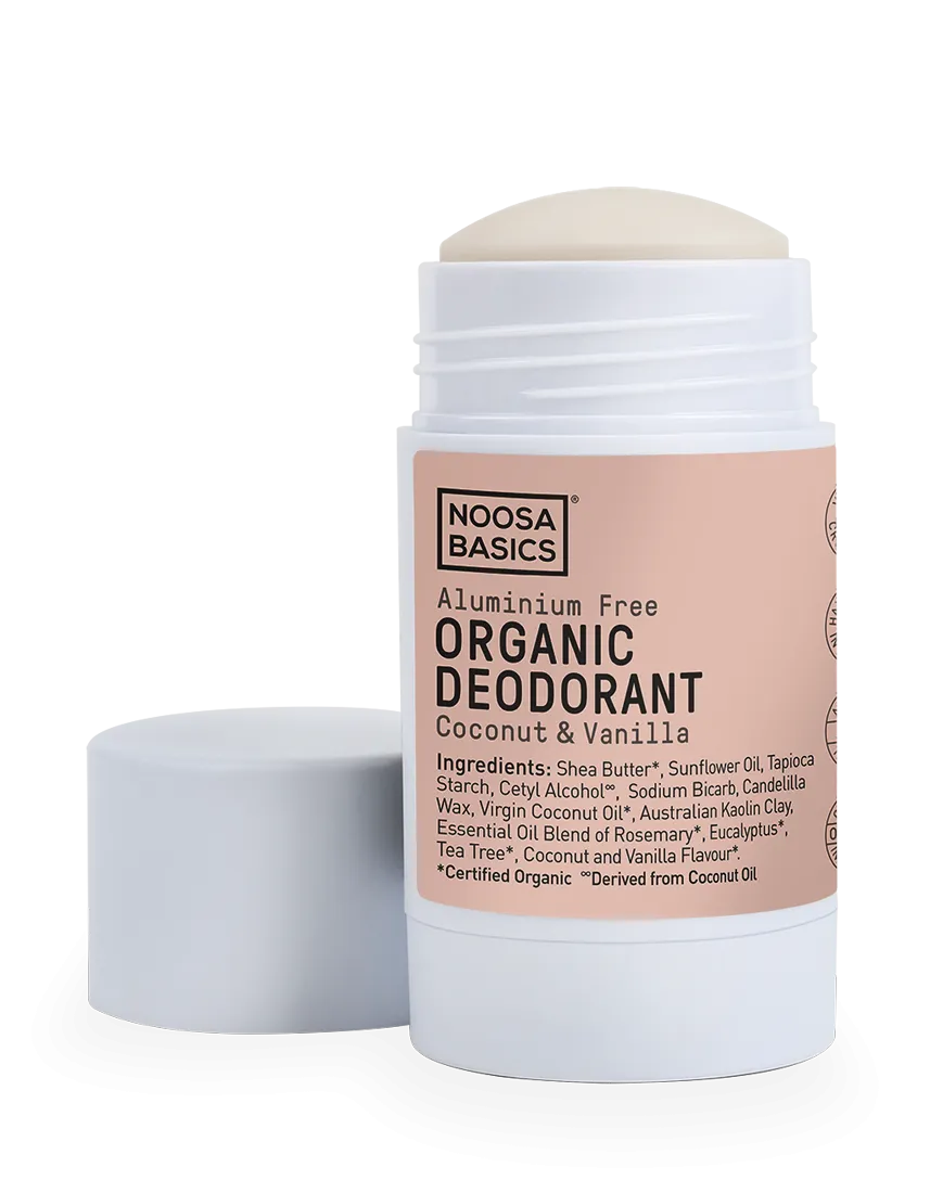 Noosa Basics - Organic Deodorant Stick - Coconut and Vanilla (60g)