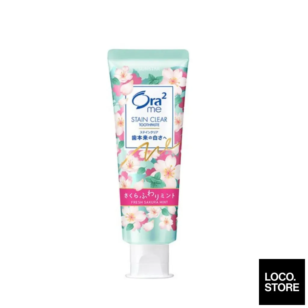 Ora2 Me Stain Clear Toothpaste Fresh Sakura Mint 130G