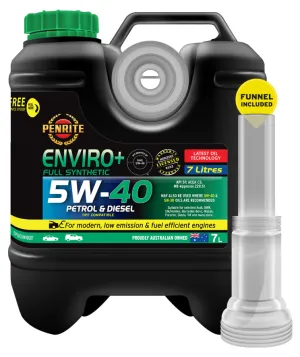 Penrite Enviro  5W-40 5W40 Full Synthetic Engine Oil 7L - EPLUS5W40007 (Pickup Only)