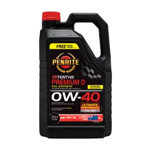 Penrite Full Synthetic 10 Tenths Engine Oil 0W-40 5L - FS0W40005