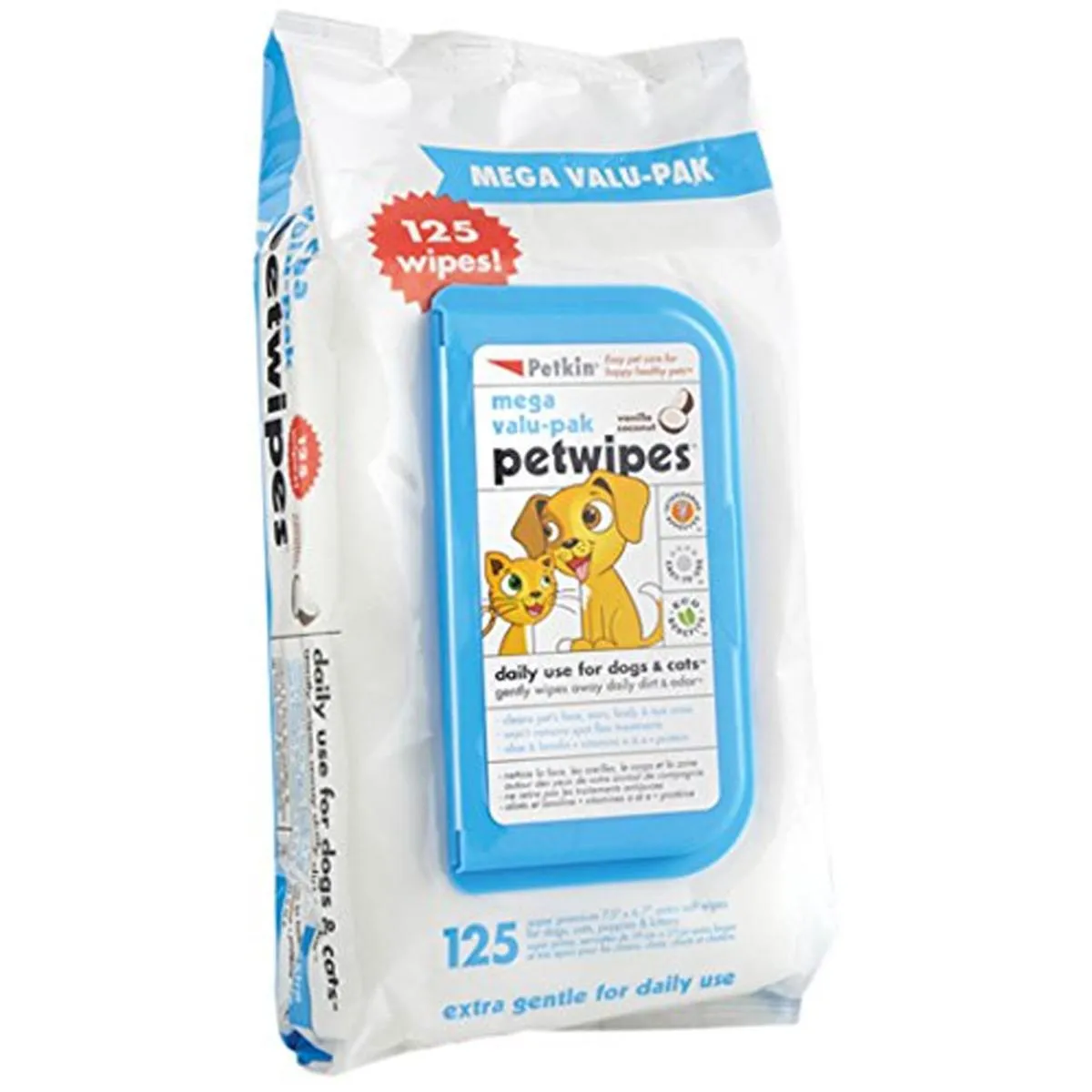 Petkin Pet Wipes - Pack Of 125