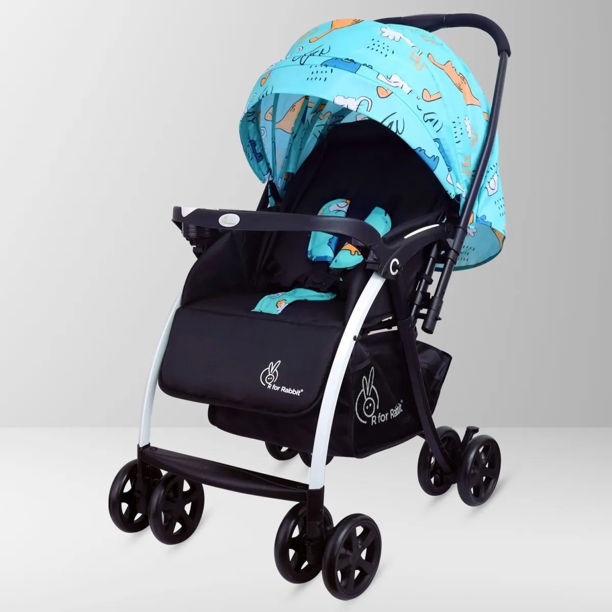 R for Rabbit Sugar Pop Stroller- Dino Blue