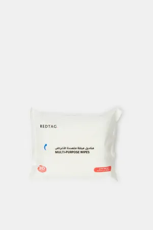 Redtag White Multi-Purpose Wet Wipes (30 Piece)