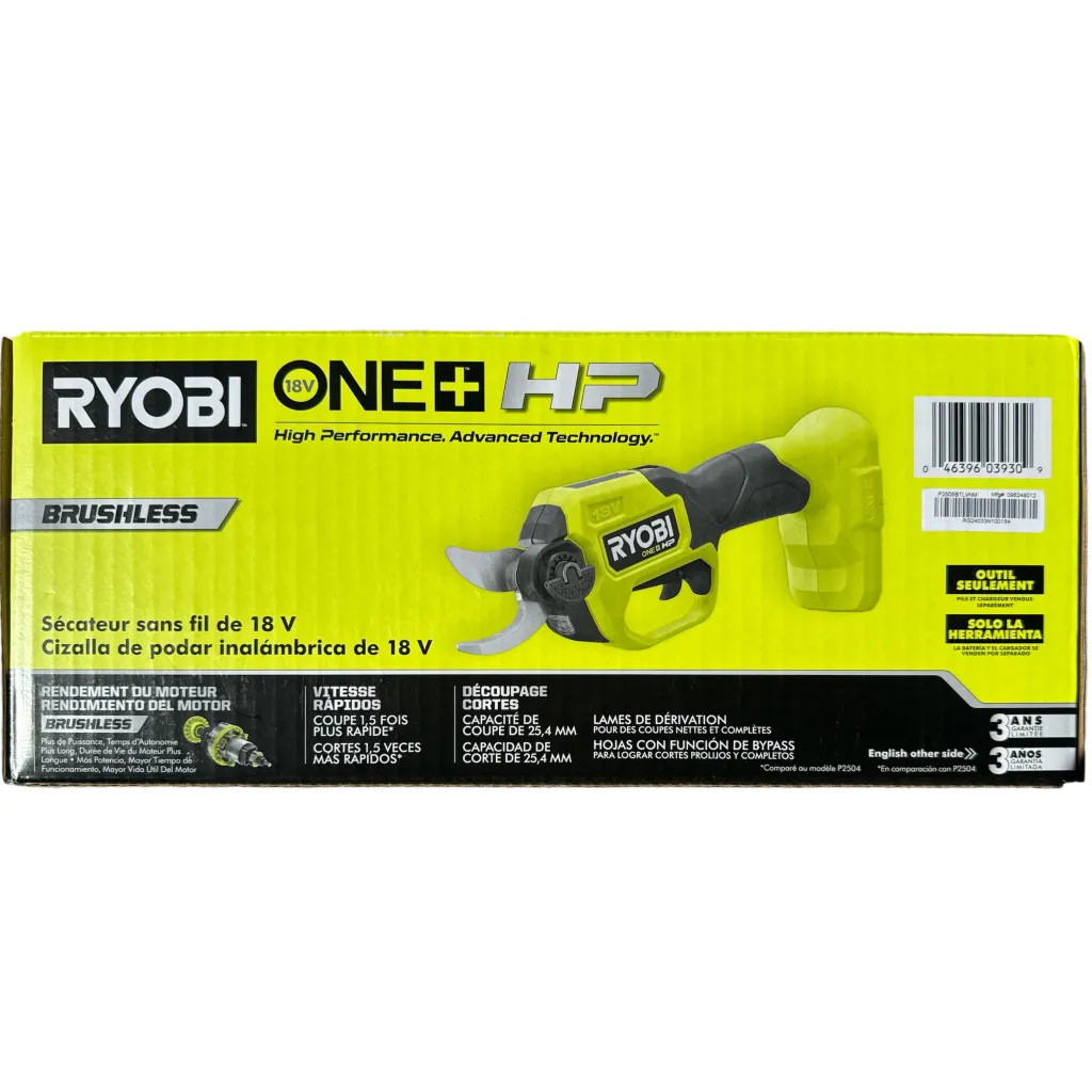 RYOBI ONE  HP 18V Brushless Cordless Pruner (Tool Only)