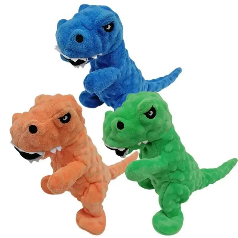 Squeaky Grunting Durable Dinosaur Dog Puppy Chew Toys For Training