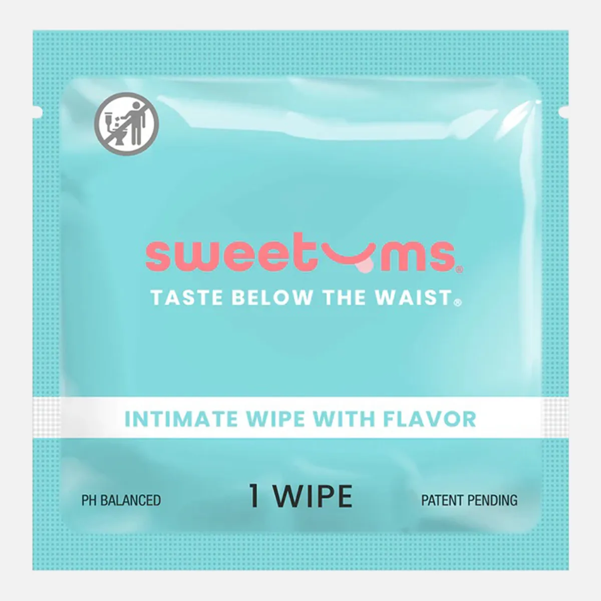 Sweetums Intimate Wipes Cinnamon Bun Flavor 10 - Pack