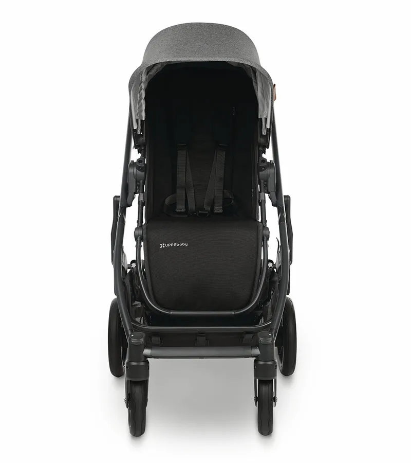 UPPAbaby Cruz V2 Stroller - Greyson (Charcoal Melange/Carbon/Saddle Leather) New, Open Box