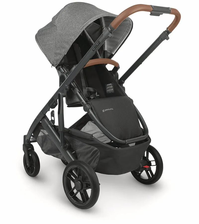 UPPAbaby Cruz V2 Stroller - Greyson (Charcoal Melange/Carbon/Saddle Leather) New, Open Box