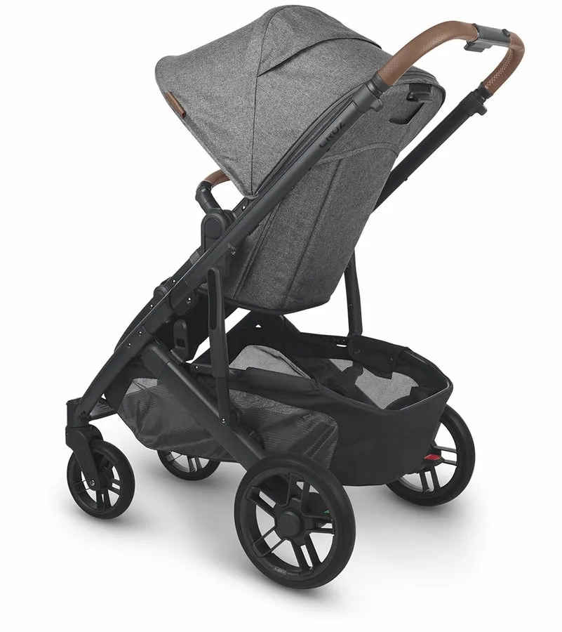 UPPAbaby Cruz V2 Stroller - Greyson (Charcoal Melange/Carbon/Saddle Leather) New, Open Box