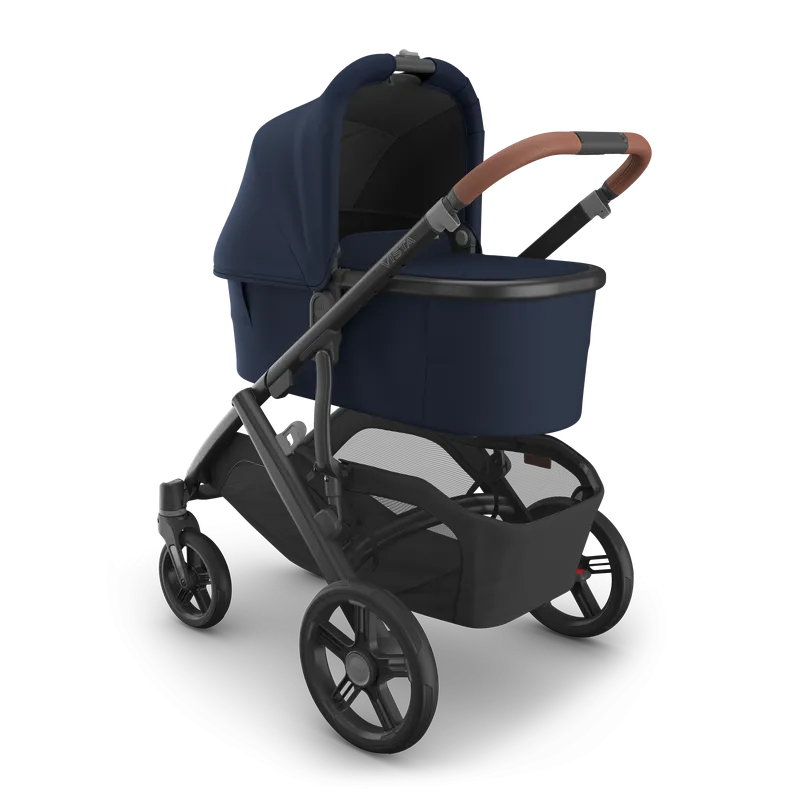 UPPAbaby Vista V3 Stroller & Bassinet Bundle - Noa (Navy / Carbon Frame / Saddle Leather)